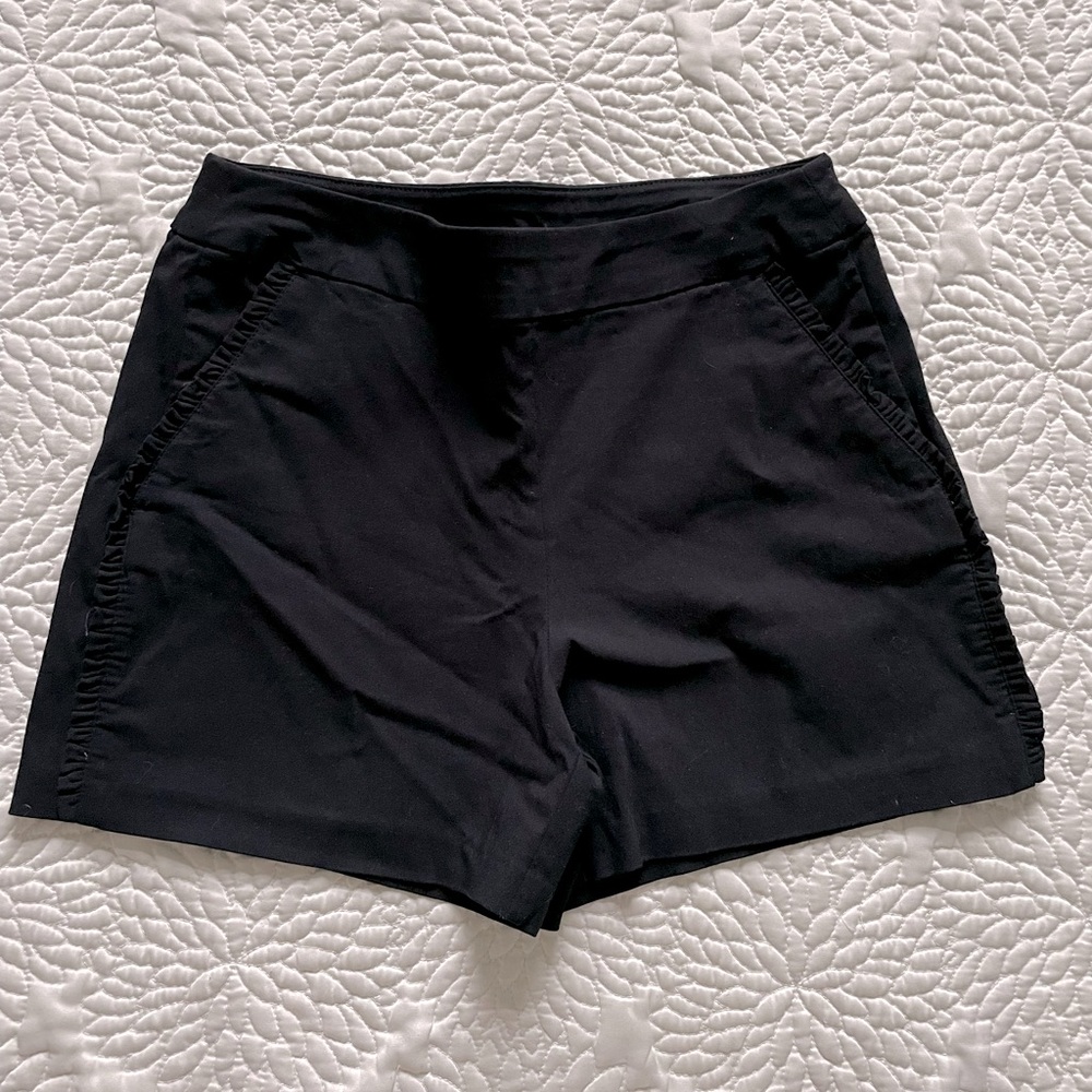 Bar III Black Shorts Ruffle Detail Size 4